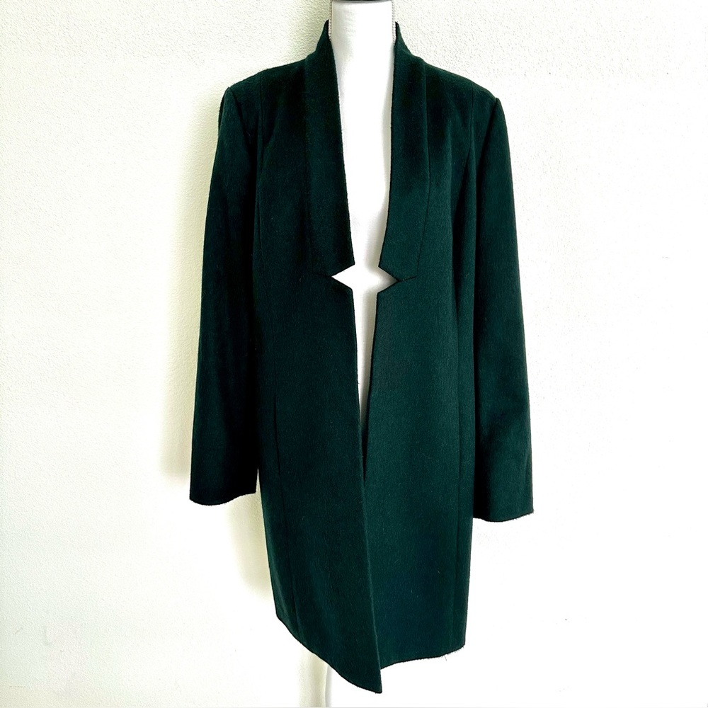 W by Worth Forest Green Coat Size Large